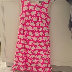 EUC Lilly Pulitzer Pink Elephant Print Dress